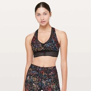 Find Focus Bra Flowerescent Multi / Black Floral Mesh Luxtreme